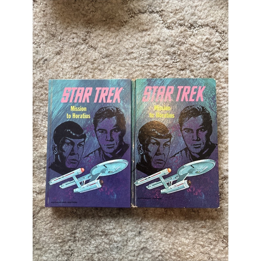 Star Trek Mission To Horatius Pair - Original Whitman & 1999 Pocket Books